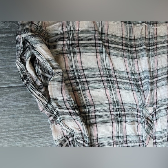 Anthro Ash & Ember Plaid Sleeveless Button Down Shirt Dress, pockets—size Med••• - Picture 7 of 14